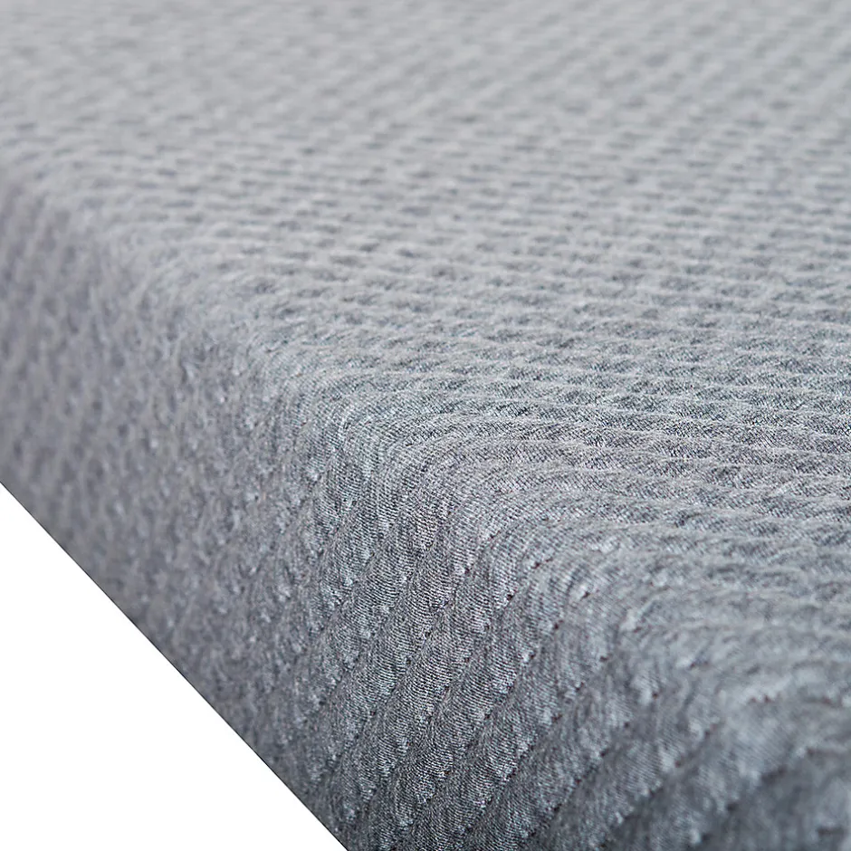 Olympe Literie Sommier en bois Tapissier Kit 140x190 cm Coloris Gris ciment Livré en kit