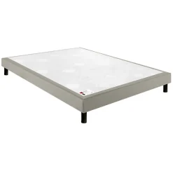 Epeda Sommier CONFORT FERME DECO NATURE 140x200 Chiné Naturel Lattes