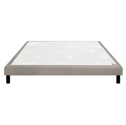 Epeda Sommier CONFORT FERME DECO NATURE 140x200 Chiné Naturel Lattes