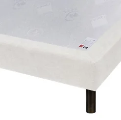 Epeda Sommier CONFORT FERME DECO NATURE 140x200 Chiné Naturel Lattes