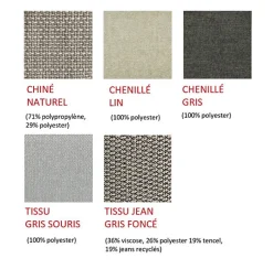 Epeda Sommier CONFORT FERME DECO NATURE 140x200 Chiné Naturel Lattes