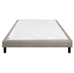 Epeda Sommier CONFORT FERME DECO NATURE 140x200 Chiné Naturel Lattes