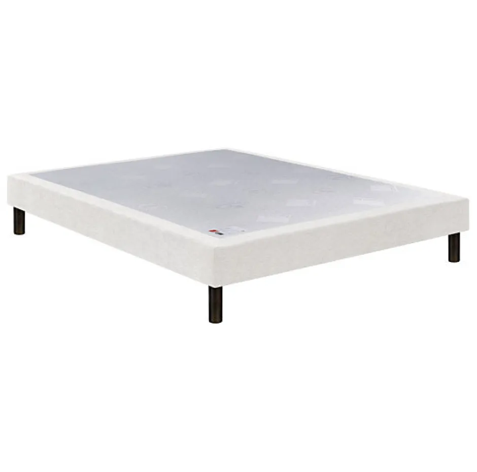 Epeda Sommier CONFORT MEDIUM DECO NATURE 80x200 Chiné Naturel Lattes