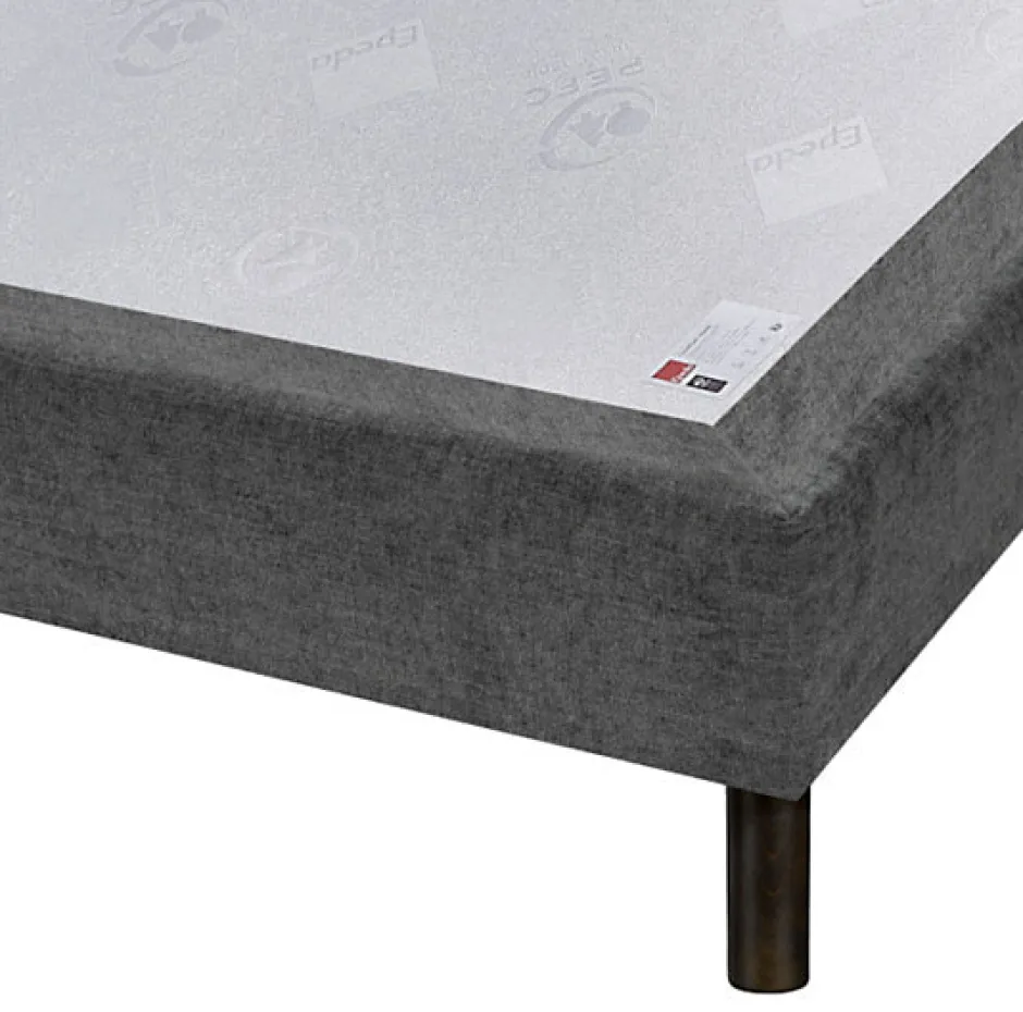 Epeda Sommier CONFORT MEDIUM DECO NATURE 80x200 Chiné Naturel Lattes