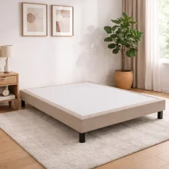 Epeda Sommier CONFORT MEDIUM DECO NATURE 140x190 Chiné Naturel Lattes Hot