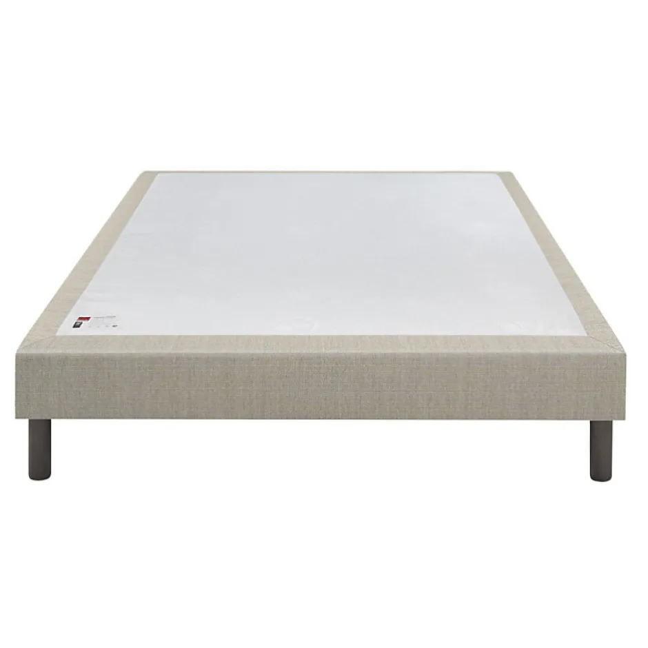 Epeda Sommier CONFORT MEDIUM DECO NATURE 180x200 Tissu gris foncé Lattes Sale