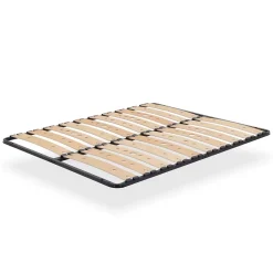 Monmobilierdesign Sommier Ergonomique à Lattes Larges Et Flexibles En Bois De Bouleau 140x200 Cm Sans Pieds Clearance