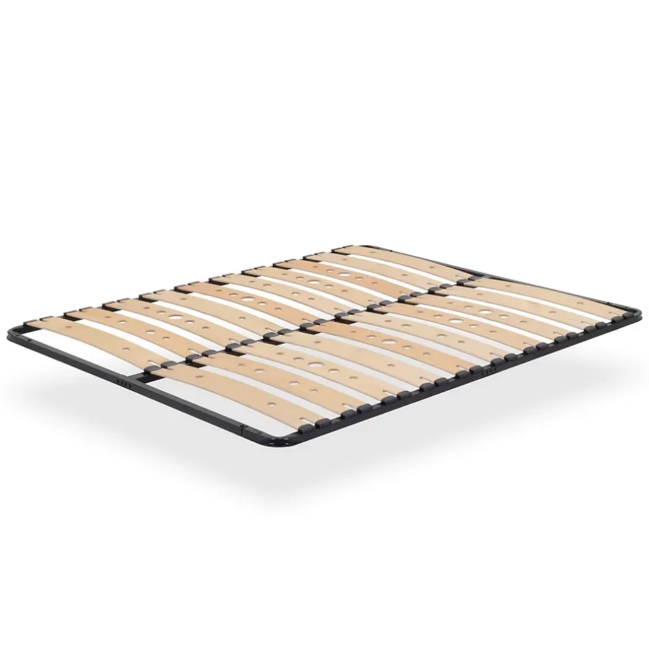 Monmobilierdesign Sommier Ergonomique à Lattes Larges Et Flexibles En Bois De Bouleau 140x200 Cm Sans Pieds Clearance