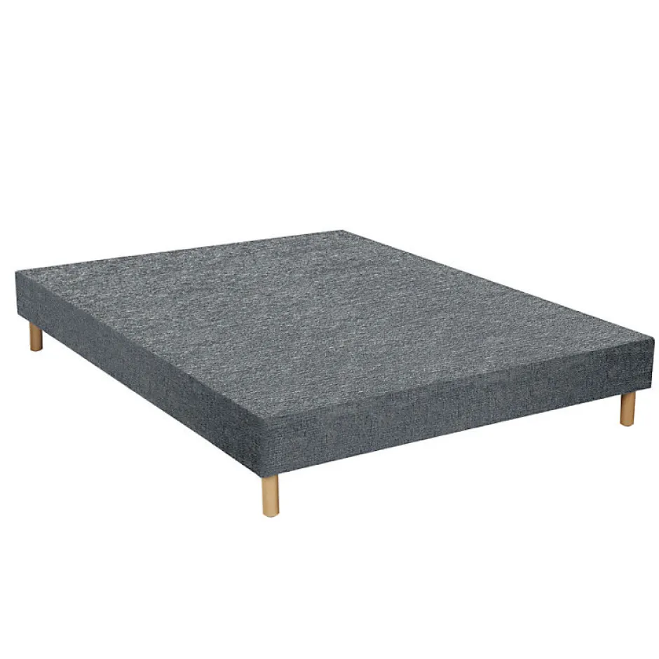 Essenzia Sommier TRADITION GRAPHIC 19cm Couleur 120x200 Anthracite Lattes