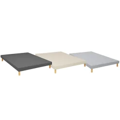 Essenzia Sommier TRADITION GRAPHIC 13cm Couleur 140x190 Anthracite Lattes