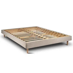 Sommeil De Plomb Sommier Kit Tissu Beige brun 135x190 H29cm