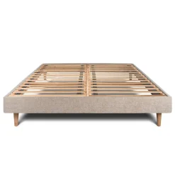 Sommeil De Plomb Sommier Kit Tissu Beige brun 200x200 H29cm Hot