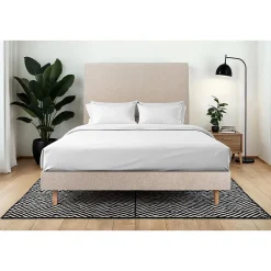 Sommeil De Plomb Sommier Kit Tissu Beige brun 200x200 H29cm Hot