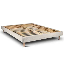 Sommeil De Plomb Sommier Kit Tissu Beige clair 160x200 H29cm