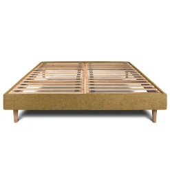 Sommeil De Plomb Sommier Kit Tissu Jaune 160x200 H29cm