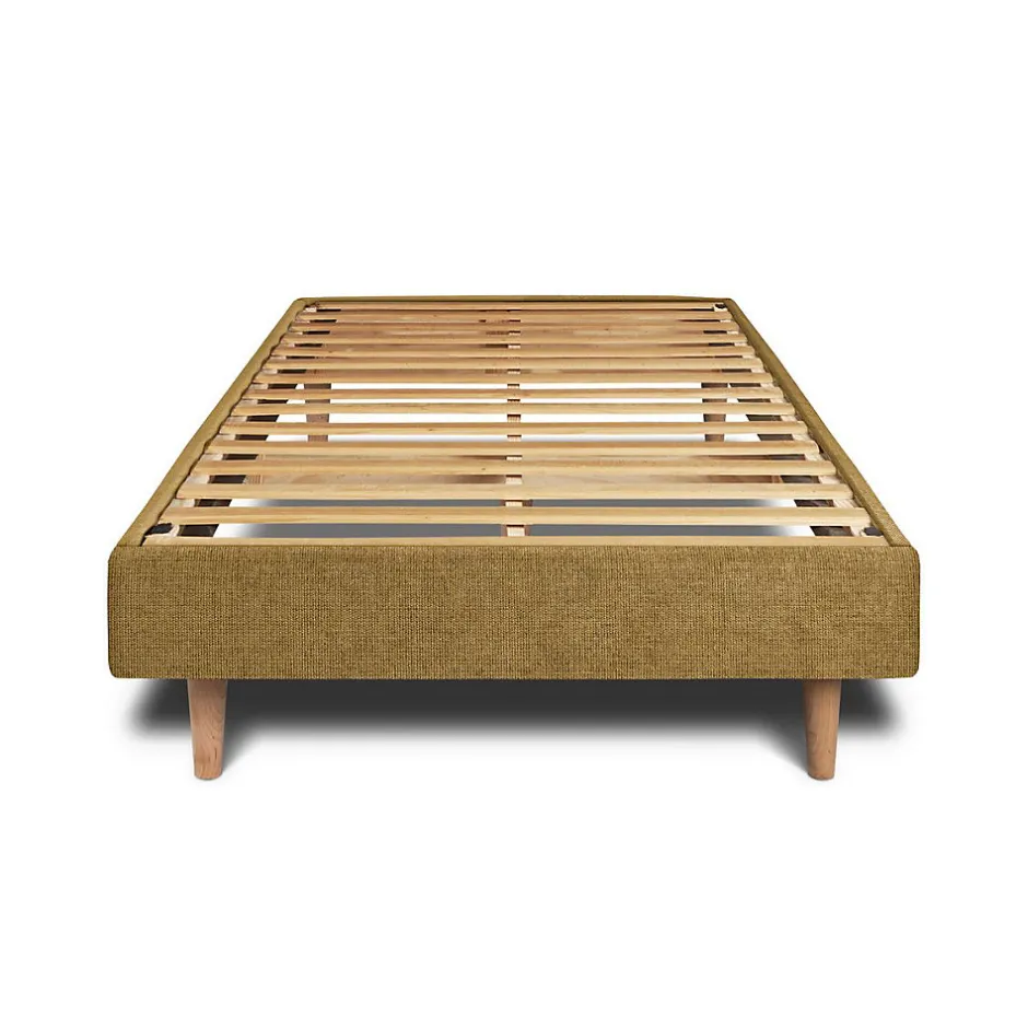Sommeil De Plomb Sommier Kit Tissu Jaune 90x190 H29cm New