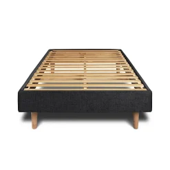 Sommeil De Plomb Sommier Kit Tissu Noir 90x200 H29cm