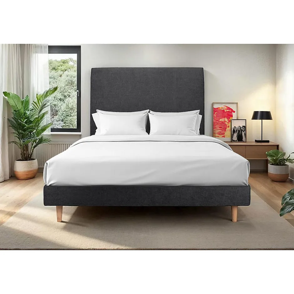 Sommeil De Plomb Sommier Kit Tissu Noir 180x200 H29cm