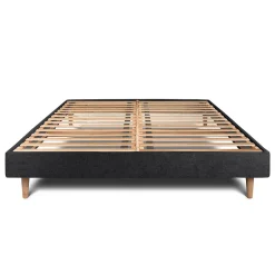 Sommeil De Plomb Sommier Kit Tissu Noir 180x200 H29cm