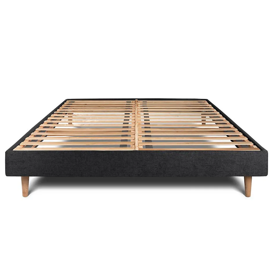Sommeil De Plomb Sommier Kit Tissu Noir 180x200 H29cm