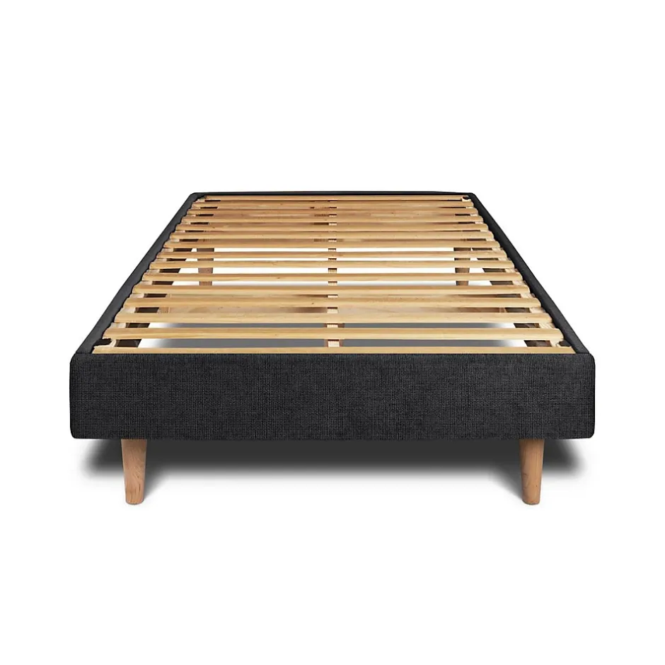 Sommeil De Plomb Sommier Kit Tissu Noir 90x190 H29cm Online