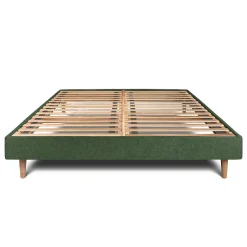 Sommeil De Plomb Sommier Kit Tissu Vert 160x200 H29cm Discount