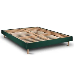 Sommeil De Plomb Sommier Kit Velours Vert 150x200 H29cm