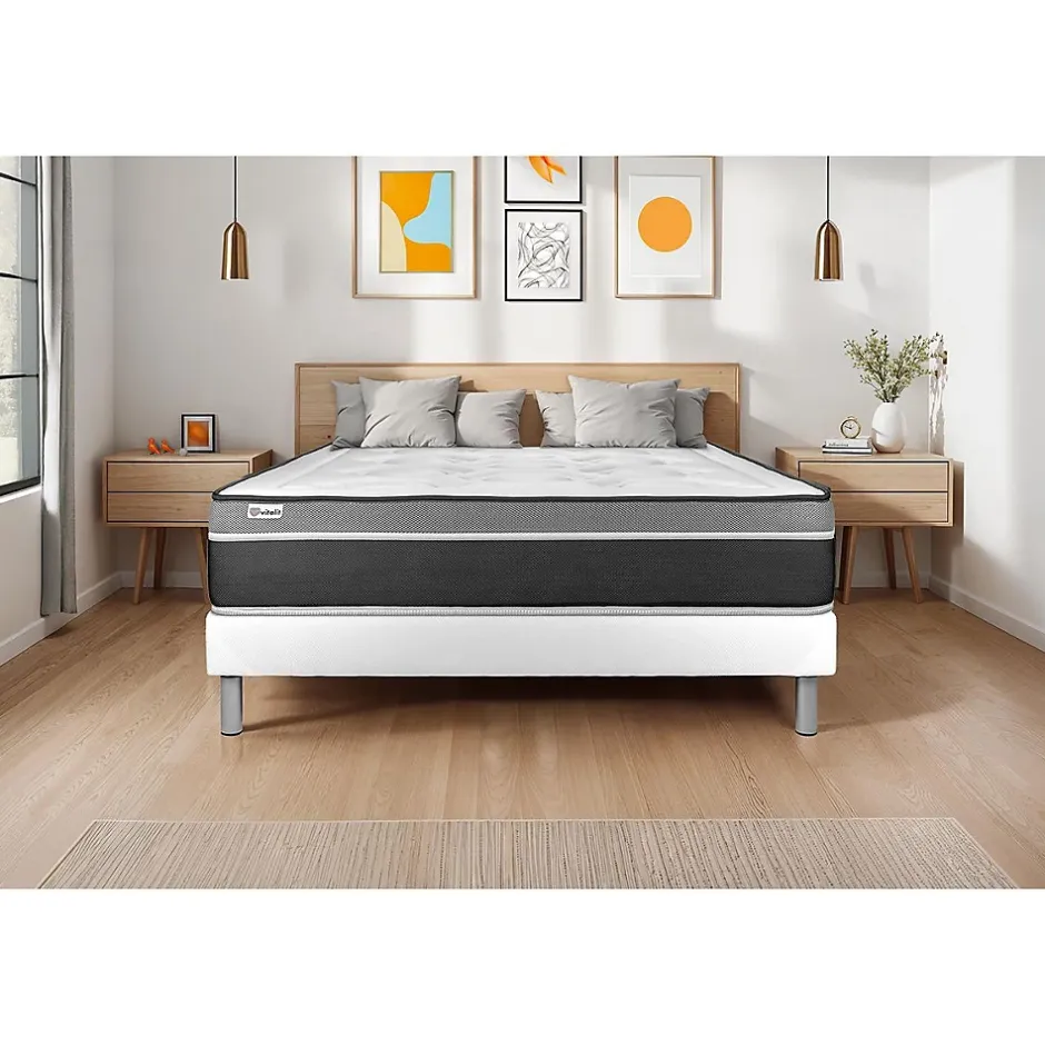 Vitalit Sommier KIT VITAL'SOM Blanc 90 x 200 cm Sale