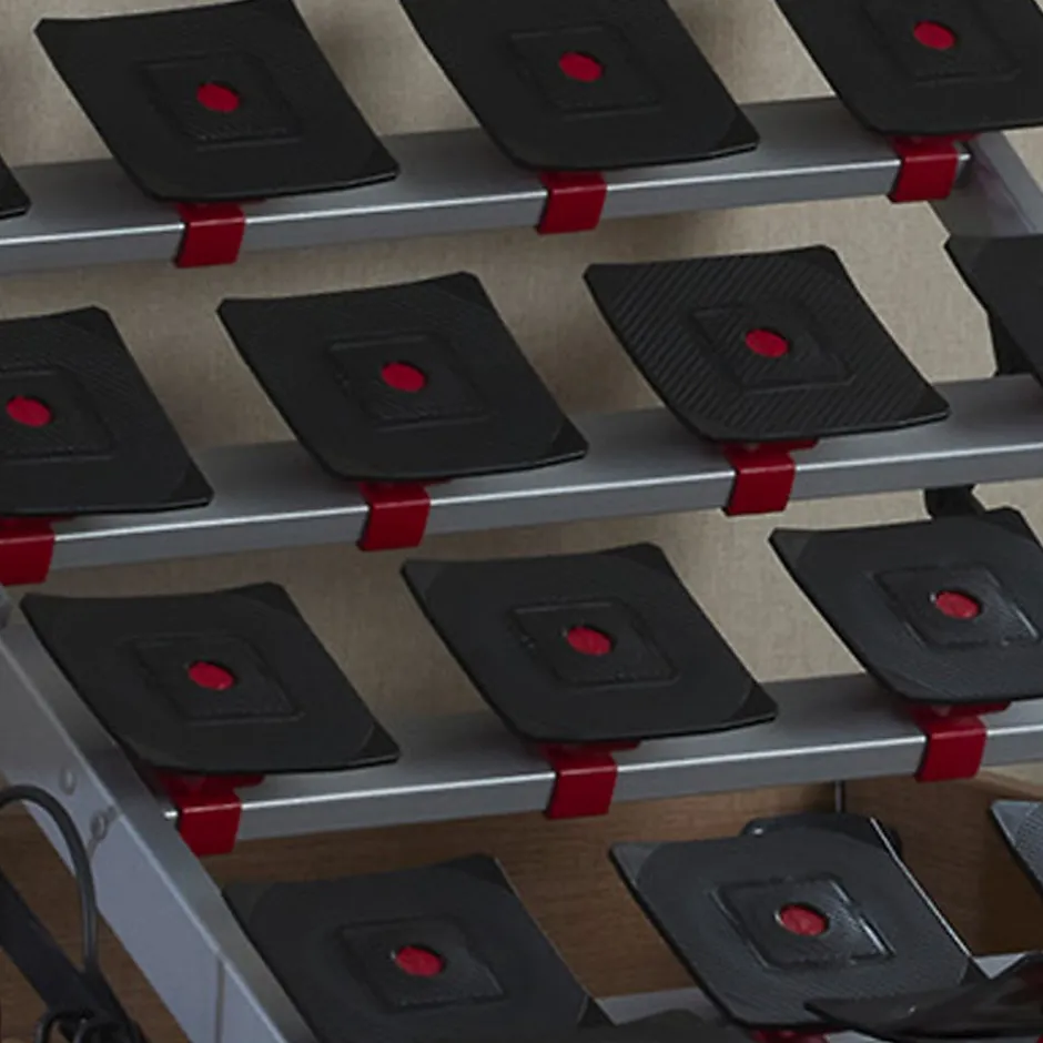 Idliterie Sommier électrique à plots et matelas 100% latex 2x80x200
