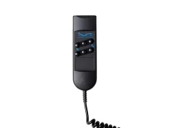 Vente-unique Sommier électrique de relaxation déco 2x78 plots - 2 x 90 x 200 cm - Chêne naturel - NAFURI de YSMÉE Online