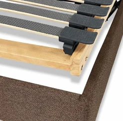Essenzia Zen Sommier électrique EMOTION MARRON 70x190 Lattes et Plots Hot