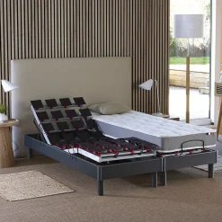 Idliterie Sommier électrique et matelas mousse à mémoire forme 90x190 Sale