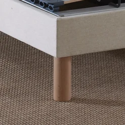 Idliterie Sommier électrique relaxation lattes lisse beige 70x190