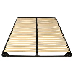 Weber Industries Sommier Métal RENO22 160x200+ 1 pied amovible / Noir