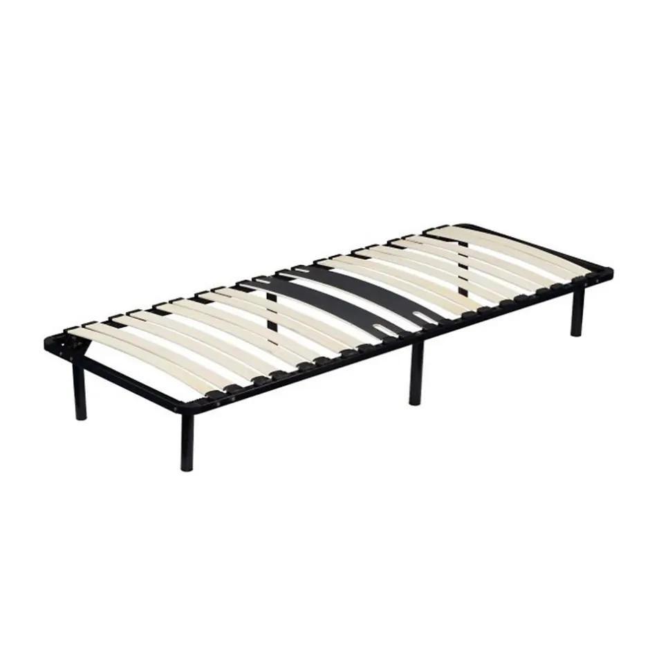 King Of Dreams Sommier Renforcé 90x190 cm - Cadre à Lattes 29 cm - Compatible avec Tous Matelas - Métal 1,4 mm - 18 Lattes 9 mm - Cadre à Latte M