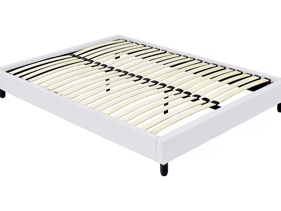 Habitat Et Jardin Sommier tapisser à lattes - 140 x 190 cm - 20 lattes - Blanc Online