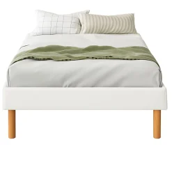 King Of Dreams Sommier tapissier 20 cm soutien ferme confort optimal usage quotidien montage rapide 80x190 SOMMIER MINA BLANC New