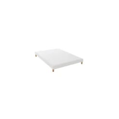 Idliterie Sommier tapissier à lattes blanc 140x190