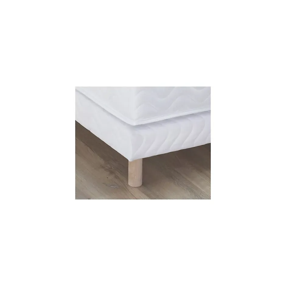 Idliterie Sommier tapissier à lattes blanc 140x190