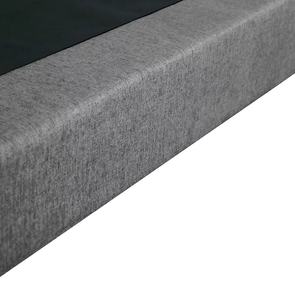 Idliterie Sommier tapissier à lattes fixes 160x200 gris chiné Clearance