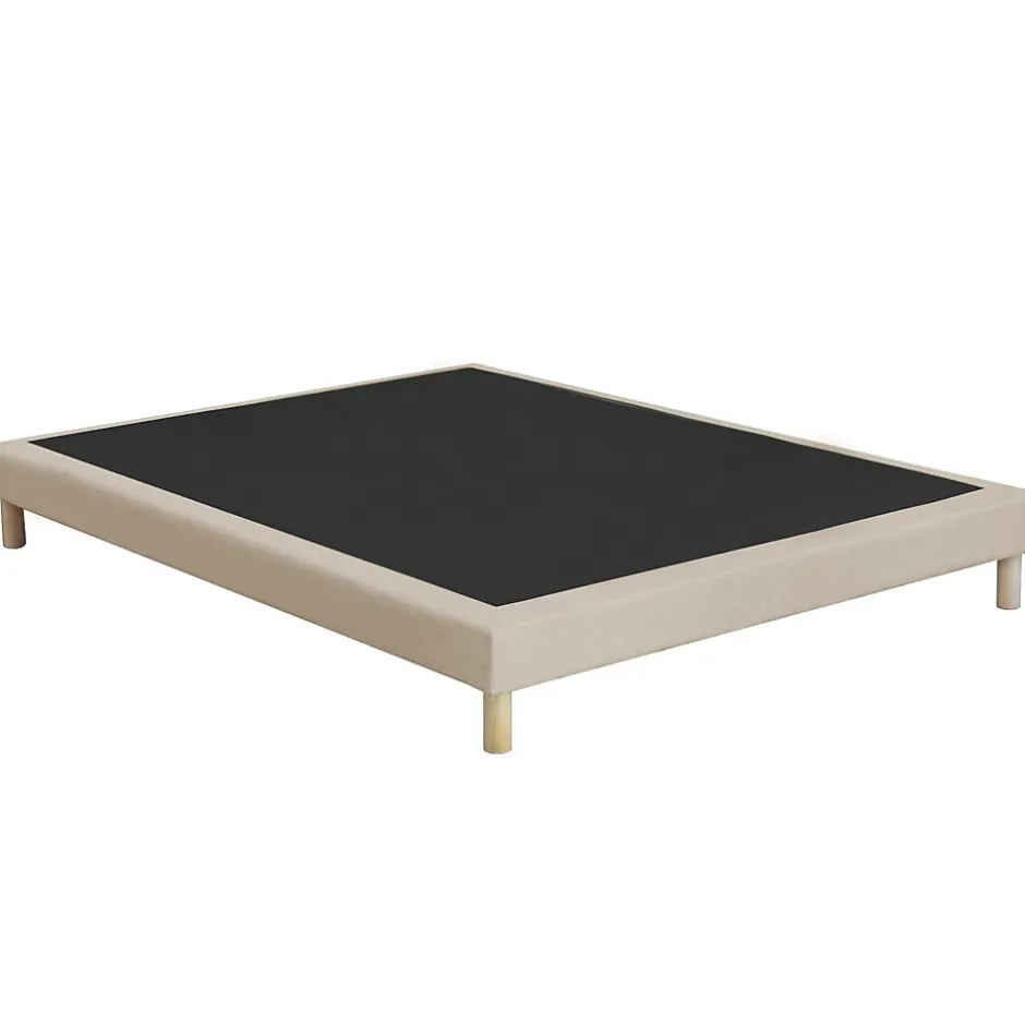 Idliterie Sommier tapissier à lattes fixes 140x200 beige Online