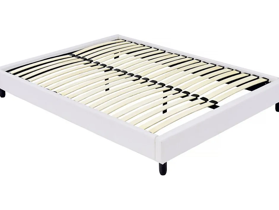 Habitat Et Jardin Sommier tapissier à lattes - 160 x 200 cm - 20 lattes - Blanc