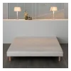 Deko Dream Sommier tapissier a lattes 160 x 200 - Bois massif blanc + pieds - FINLANDEK Rakenne