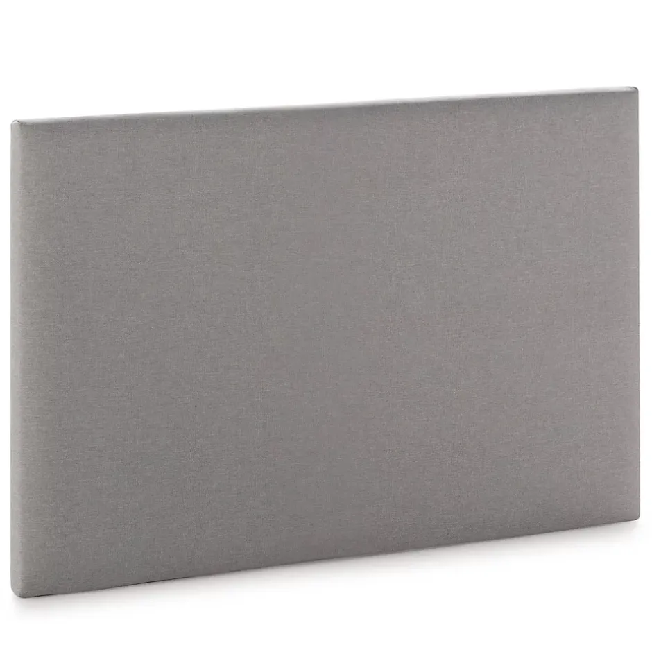 Vs Venta-Stock Sommier tapissier Aura + tête de lit 90x190 cm, Gris clair, hauteur 30 cm Discount