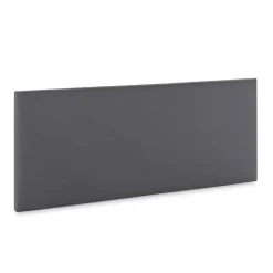 Vs Venta-Stock Sommier tapissier Aura + tête de lit 140x200 cm Gris Foncé, hauteur 30 cm Clearance