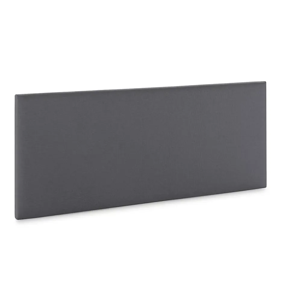 Vs Venta-Stock Sommier tapissier Aura + tête de lit 140x200 cm Gris Foncé, hauteur 30 cm Clearance