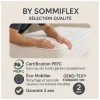 By Sommiflex. Sommier Tapissier Blanc 130x200 Fabrication Française Artisanale Sale