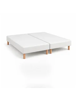 By Sommiflex. SOMMIER TAPISSIER BLANC 80x200x2 (160x200) FABRICATION FRANÇAISE ARTISANALE PIEDS OFFERTS HAUTEUR avec PIEDS 27 cm