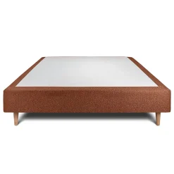 Sommeil De Plomb Sommier Tapissier Bouclette Terracotta 140x200 H35cm