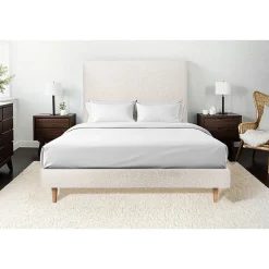 Sommeil De Plomb Sommier Tapissier Bouclette Beige 135x190 H29cm